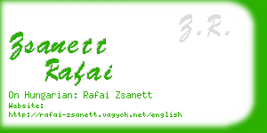 zsanett rafai business card